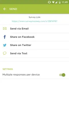 SurveyMonkey android App screenshot 11